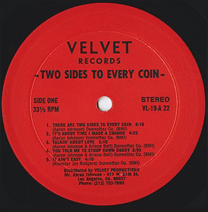 Velvet Records Red Vinyl Label